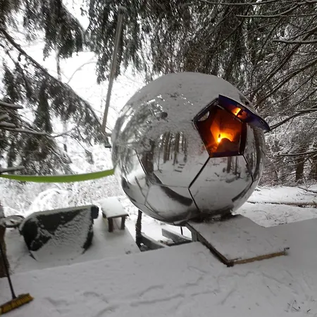 Mirror Globe Kandasphere Saint-Gervais-les-Bains Exterior foto